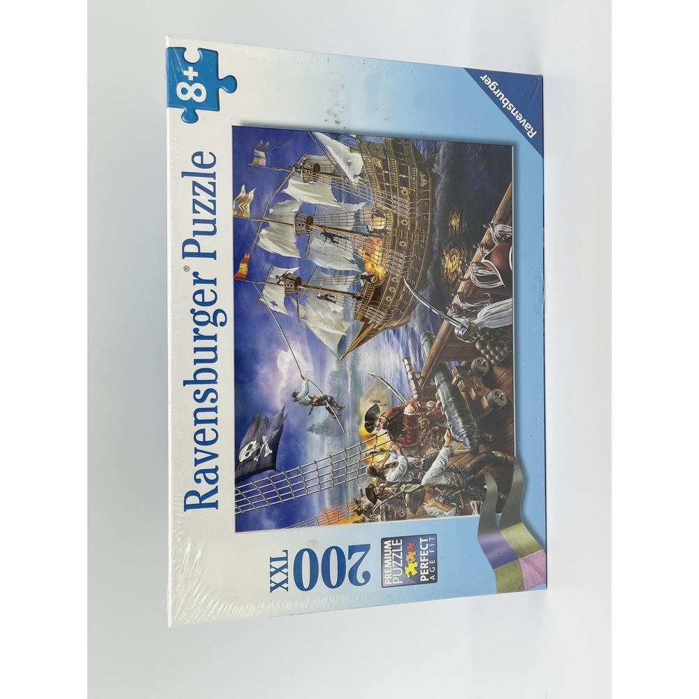 Ravensburger Blackbeard Battle Puzzle Kids 200 XXL Pieces Pirate Ship Nautical